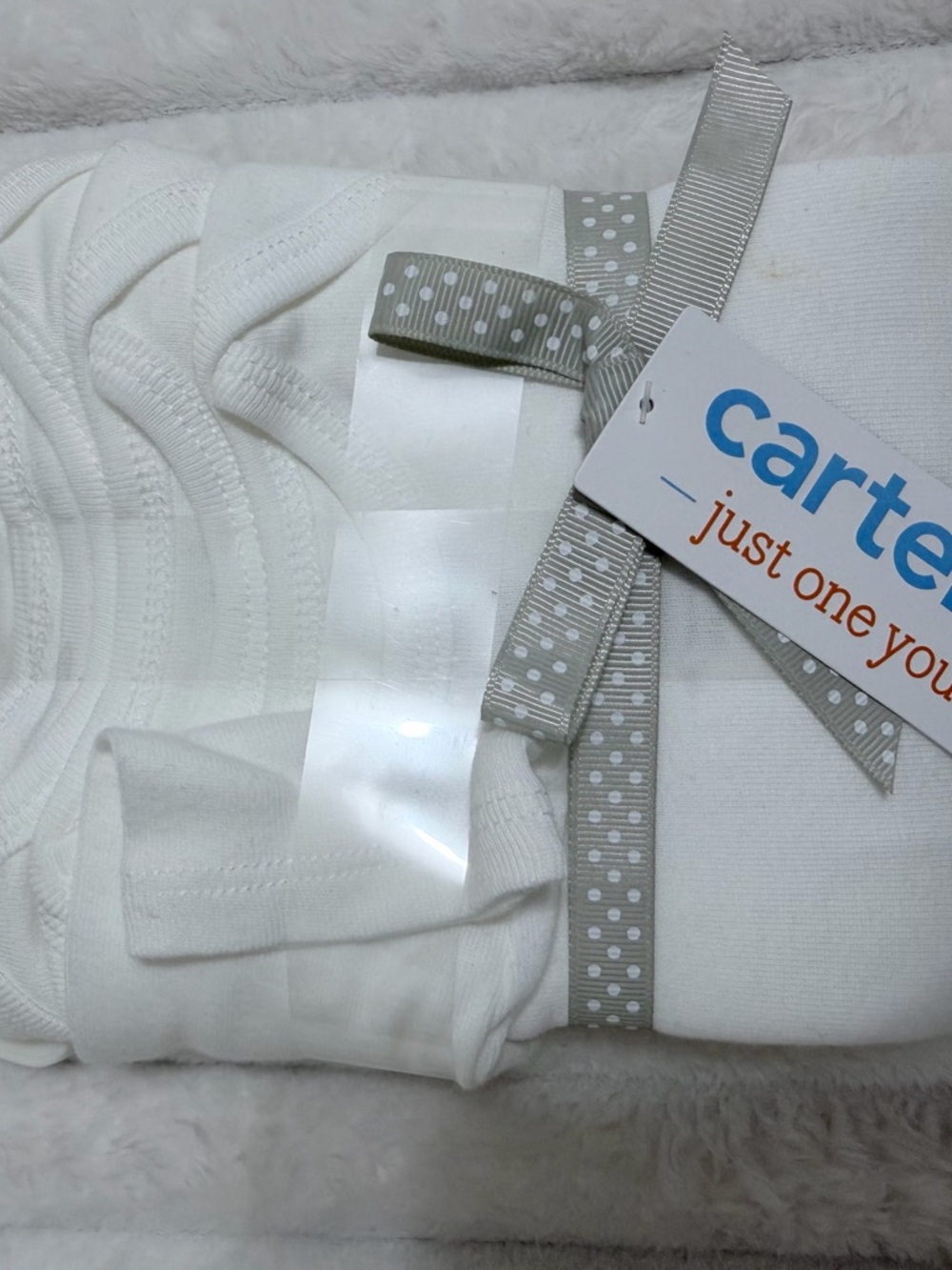 Carter's white 3 pcs bodysuit